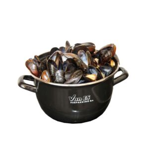 Mosselpan 1KG (18cm) – Zwart